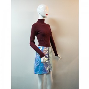 MAGLIONE ROSSO COLLO ALTO RLWS0062F