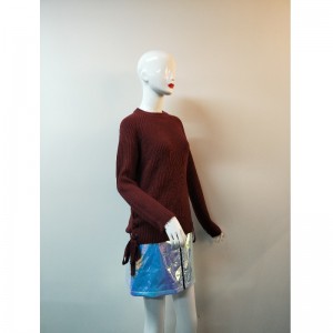 MAGLIONE ROSSO LATERALE RLWS0063F