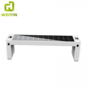 Outdoor Smart Solar Power Urban Park Bench per ricarica cellulare