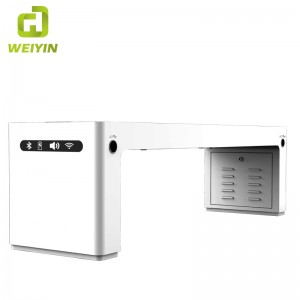 Outdoor Smart Solar Power Urban Park Bench per ricarica cellulare