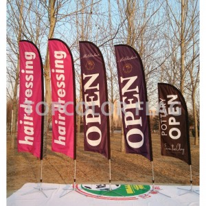 Bandiere piuma piuma promozionali personalizzate