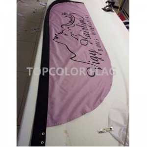 Bandiere piuma piuma promozionali personalizzate