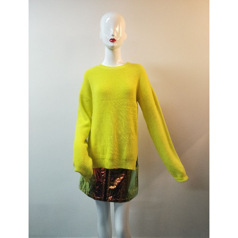 MAGLIONE GIALLO LATERALE RLWS0070F