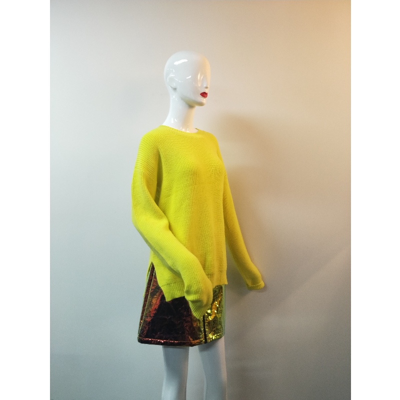 MAGLIONE GIALLO LATERALE RLWS0070F