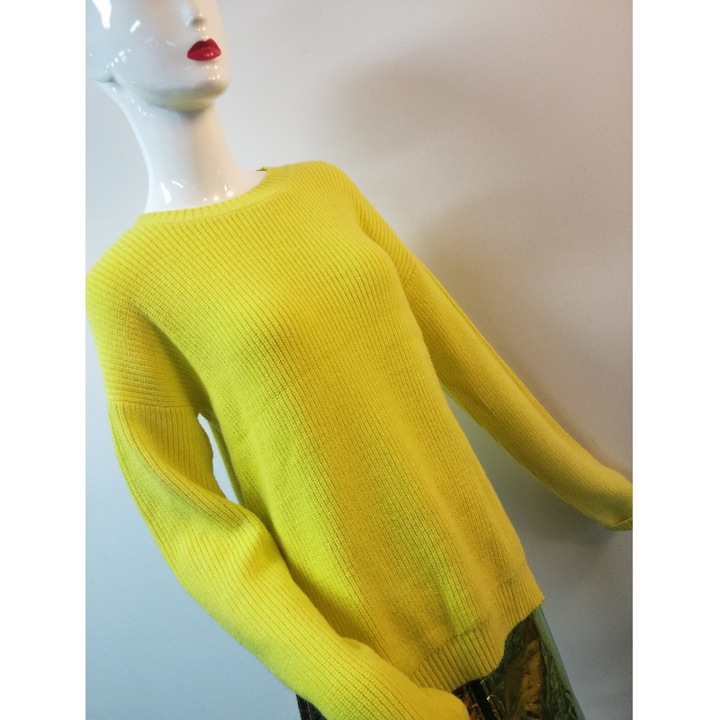 MAGLIONE GIALLO LATERALE RLWS0070F