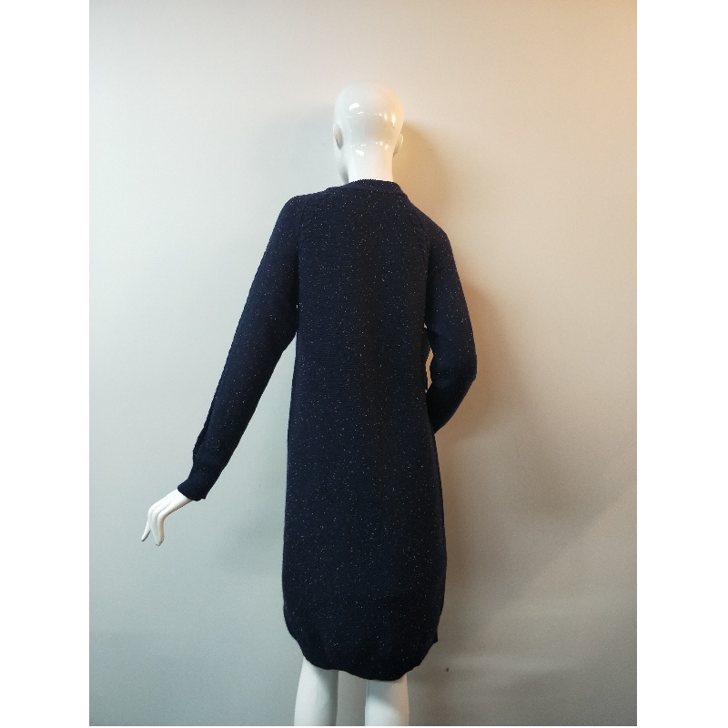 MAGLIONE NAVY LONGLINE RLWS0080F