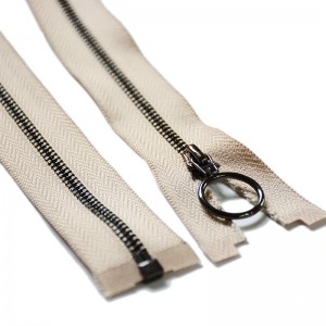 Cerniera operata in metallo con cerniera in ottone con cerniera circolare Cerniera fine Chiusura lampo in oro rosa per gonna 11