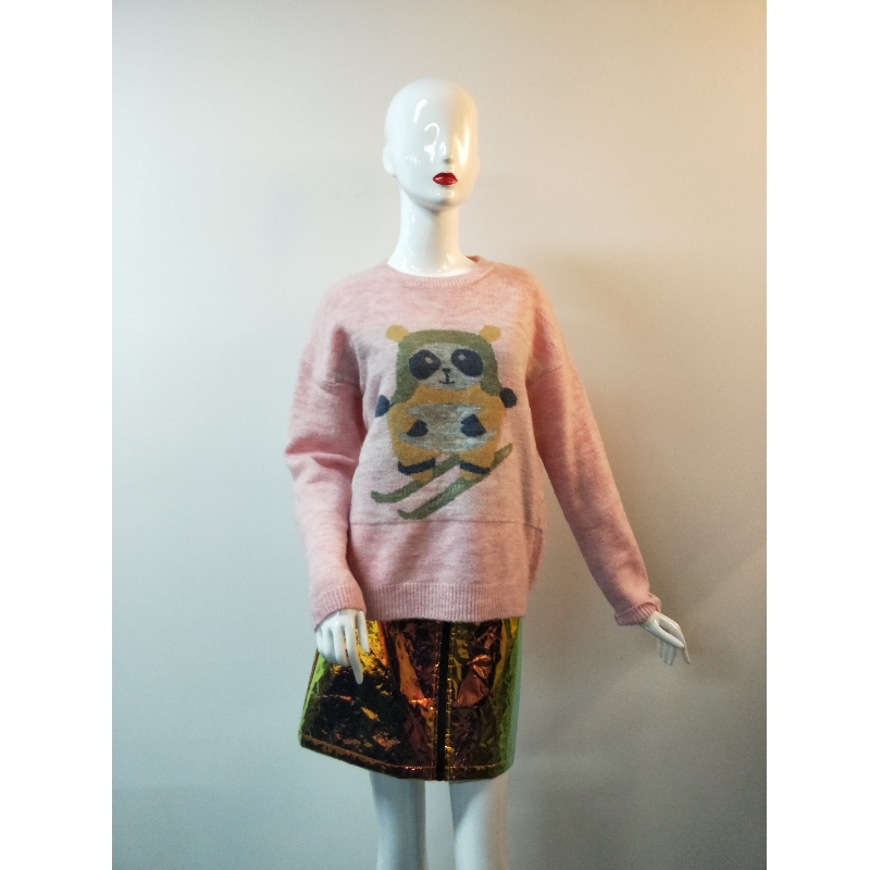 MAGLIONE STAMPA CARTOON ROSA RLWS0081F