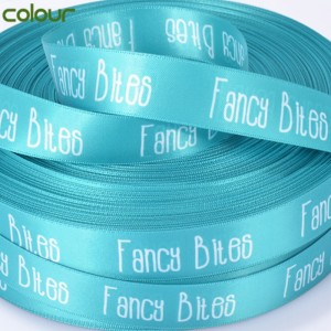 3 # Nastro in raso stampato poliestere con logo personalizzato