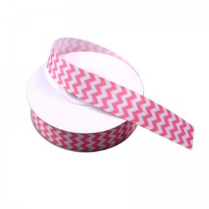 Nastro in grosgrain stampato con logo personalizzato Chevron 5 #