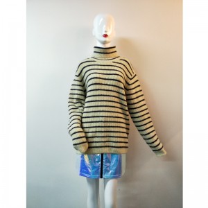 MAGLIONE GREY \u0026 NAVY STRIPE RLWS0101F