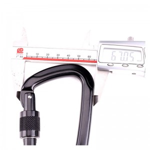 Lega di alluminio per esterni con moschettone con fibbia da alpinismo tipo D