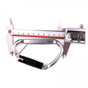 Amaca da yoga per alpinismo da campeggio con moschettone da arrampicata per arrampicata all'aperto in alluminio aeronautico con moschettone in lega di alluminio accessori