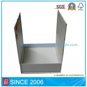 Scatola magnetica di lusso con sigillo a doppio lembo