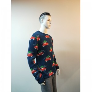 MAGLIONE STAMPA FUMETTO BLU MARINO RLMS0011F