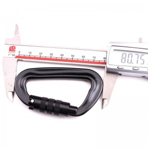 Gancio per arrampicata all'aperto arrampicata in campeggio chiusura principale moschettone dado multifunzione gancio da alpinismo fibbia da alpinismo velocità esterna attrezzatura da caduta blocco di sicurezza foro di sondaggio vite a D...