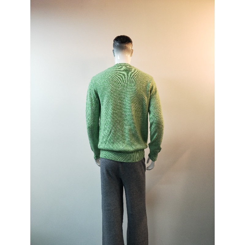 MAGLIONE COLLO VERDE AVOCADO RLMS0027F