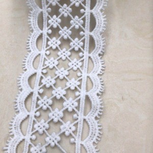Laccio in seta 3 # latte lace Laccio in poliestere / nylon lace Laccio in cotone