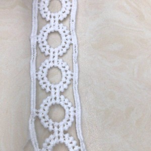 Laccio in seta 7 # latte lace Laccio in poliestere / nylon lace Laccio in cotone
