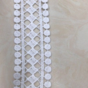 Laccio in seta 7 # latte lace Laccio in poliestere / nylon lace Laccio in cotone