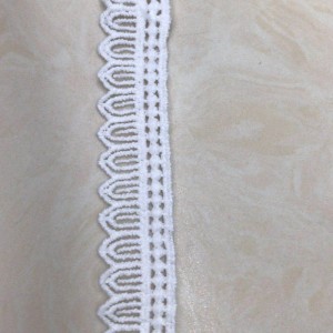 Laccio in seta 8 # latte lace Laccio in poliestere / nylon lace Laccio in cotone