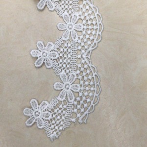 Pizzo di seta 9 # latte lace Pizzo di poliestere / nylon ， Pizzo di cotone