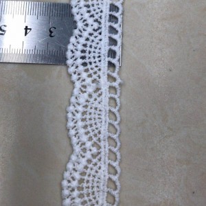 Pizzo di seta 10 # latte lace Pizzo di poliestere / nylon lace Pizzo di cotone