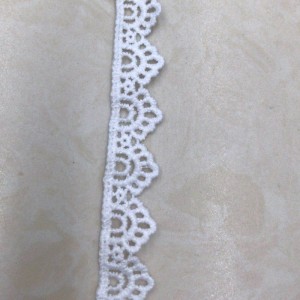 Pizzo di seta al latte 12 # lace Pizzo in poliestere / nylon lace Pizzo di cotone