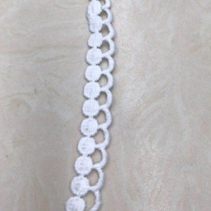 Pizzo di seta 13 # latte lace Pizzo in poliestere / nylon ， Pizzo di cotone