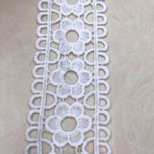 Pizzo di seta al latte 20 # lace Pizzo in poliestere / nylon lace Pizzo di cotone