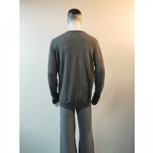 MAGLIONE GRIGIO STAMPA WOLF RLMS0057F