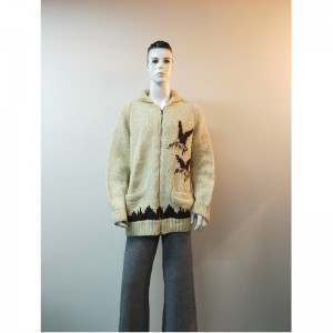 CAPPOTTO MAGLIONE STAMPA GIALLO RLMS0068F