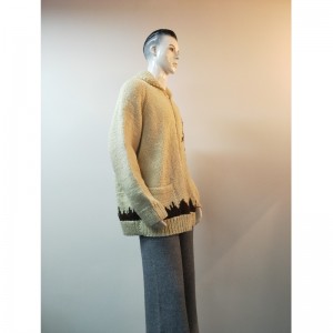 CAPPOTTO MAGLIONE STAMPA GIALLO RLMS0068F