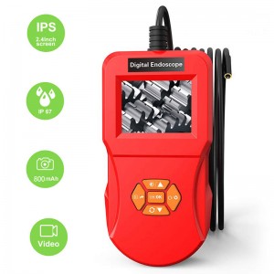 Endoscopio USB con 4.3 In Screen Display Borescope Inspection 1080P HD Snake Camera 8 LED Endoscopio multifunzionale per macchina