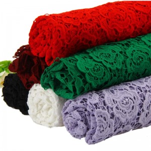 pizzo di seta di latte ， pizzo di poliestere / nylon ， pizzo di cotone ， tessuti