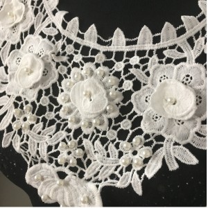 Nuovo collo collo arrivo con perline in pizzo applique