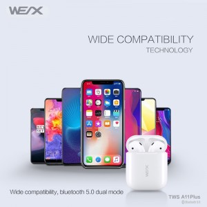 WEX - Auricolare Bluetooth A11 TWS