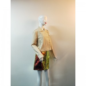 GIACCA BIKER IN PELLE KHAKI RLWPJ0026N