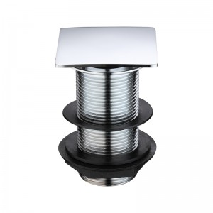 Tappo di scarico pop-up quadrato pop-up push up in metallo