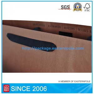 Borsa per scarpe marrone con design personalizzato