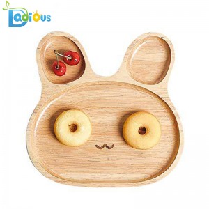 Utensili per l'alimentazione del bambino Piatti per bambini Piatto in bambù Piatto per bambini in bambù diviso