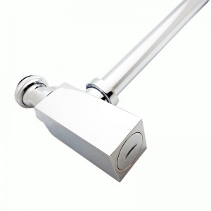 Sifone trappola per bottiglie in ottone cromato