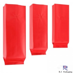 Commercio all'ingrosso di gomma laterale Valved Matte o carta patinata di alluminio Coffee Bag 250g 500g 1000g