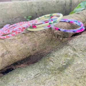 Cugini cavi in pelle floreale