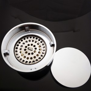 Scarico nascosto della stanza da bagno del pavimento rotondo d'ottone del bagno