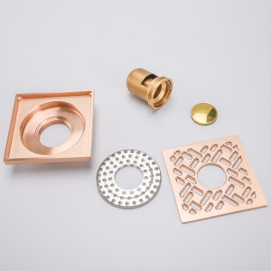 Scarico doccia quadrato con uscita laterale