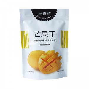 Progetta 100 g 150 g di stampa rotocalco lucida stand up sacchetto di imballaggio per mango secco o frutta