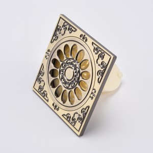 Filtro decorativo per scarico doccia a pavimento in pvc di ottone