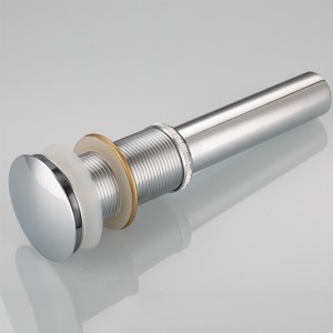 Raccordi per tubi a fessura di scarico della vasca da bagno cromati a click clack senza troppo pieno