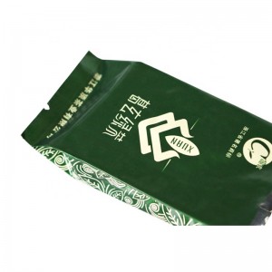 Borsa in fogli di alluminio con soffietto laterale compresso per l'imballaggio del tè